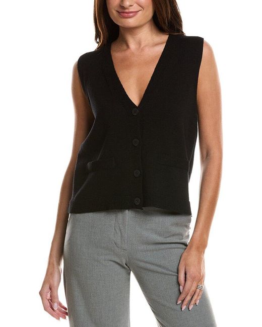 Max Studio Black Sweater Vest