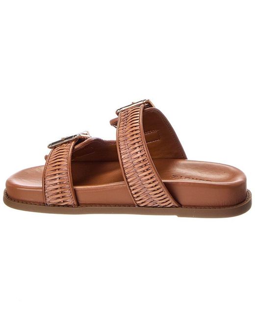 SCHUTZ SHOES Brown Naomi Leather Sandal