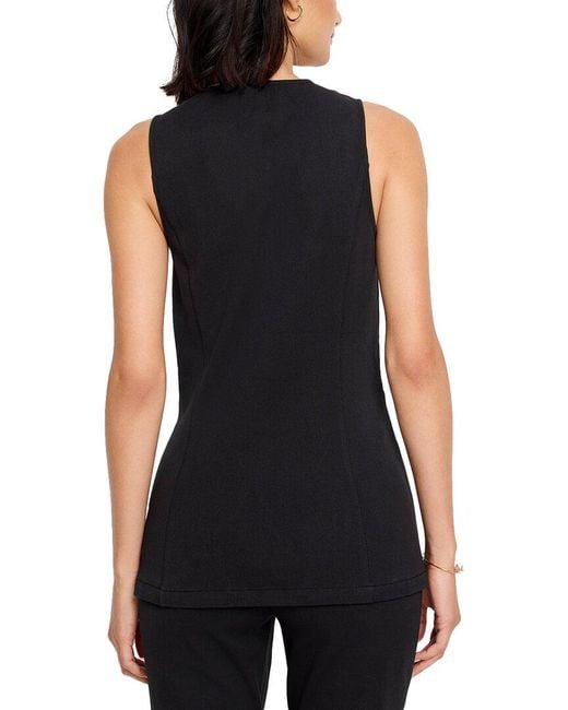NIC+ZOE Black Split Hem Vest