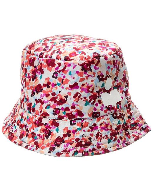 Isabel Marant Red Haley Bucket Hat