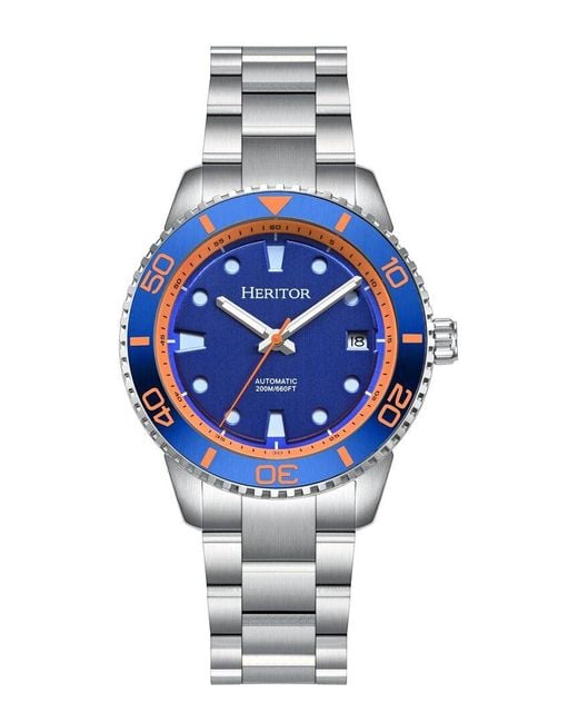 Heritor Blue Bexley Watch for men