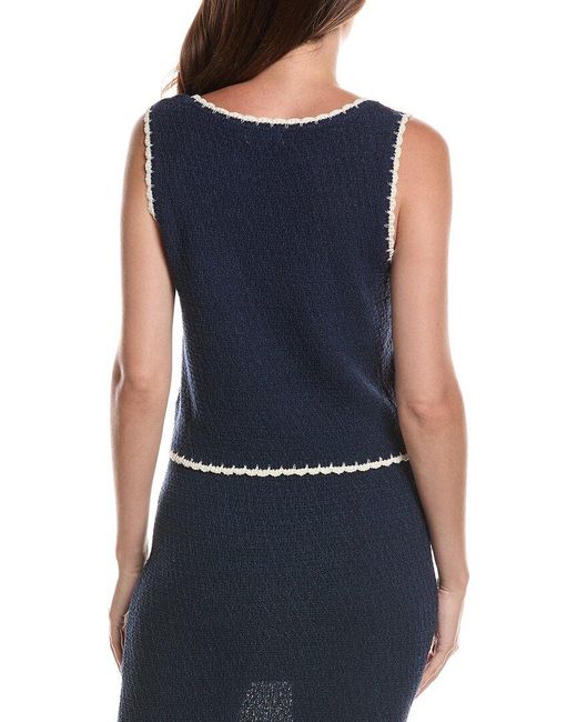 Z Supply Blue Yessenia Whipstitch Tank Top