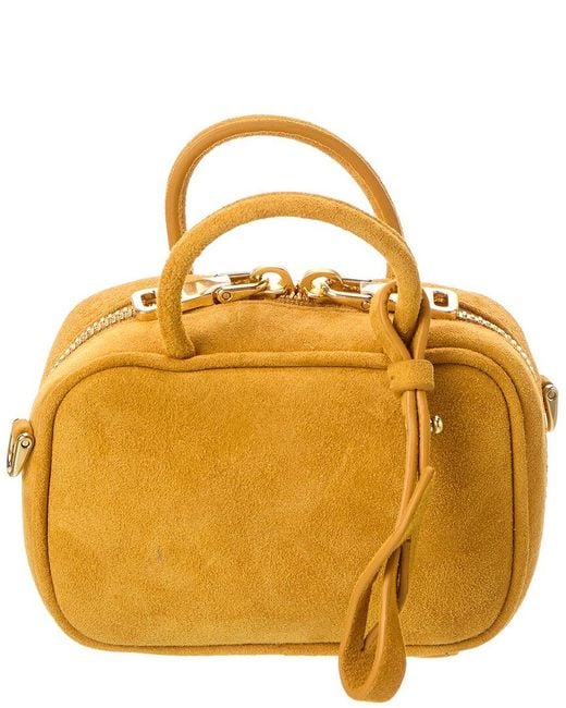 Miu Miu Metallic Beau Suede Micro Bag