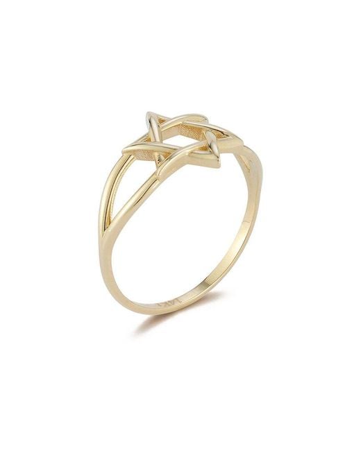 Ember Fine Jewelry Metallic 14K Star Of David Signet Ring