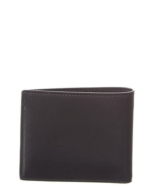 Saint Laurent Black Logo Plaque Leather Wallet for men