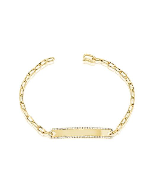 Sabrina Designs Metallic 14K 0.25 Ct. Tw. Diamond Bar Link Bracelet