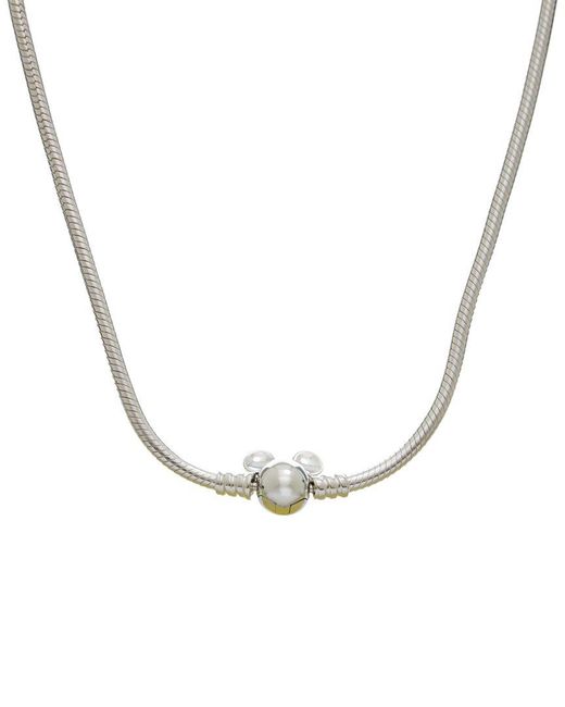 Pandora Metallic X Disney Mickey Mouse Snake Chain Necklace