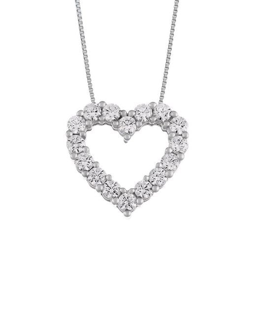 Lab Grown Diamonds Metallic 1.01 Ct. Tw. Lab-Grown Diamond Pendant