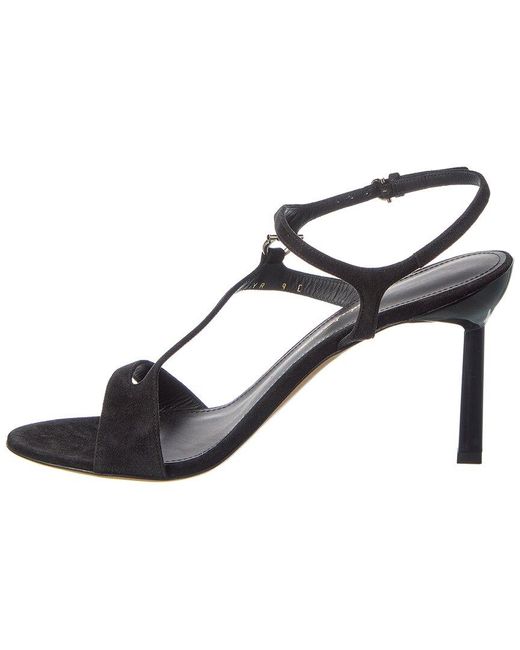Ferragamo Metallic Jille Suede Sandal