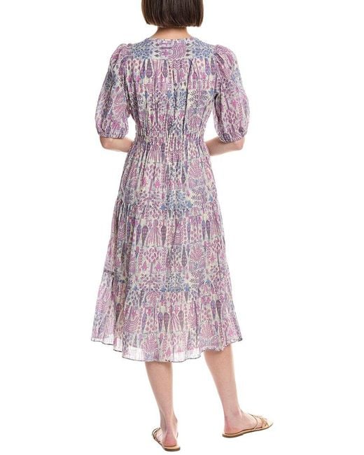 Ba&sh Purple Panissa Midi Dress