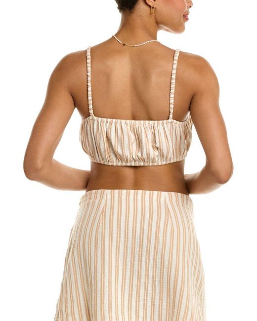Madewell Natural Stripe Bubble Top