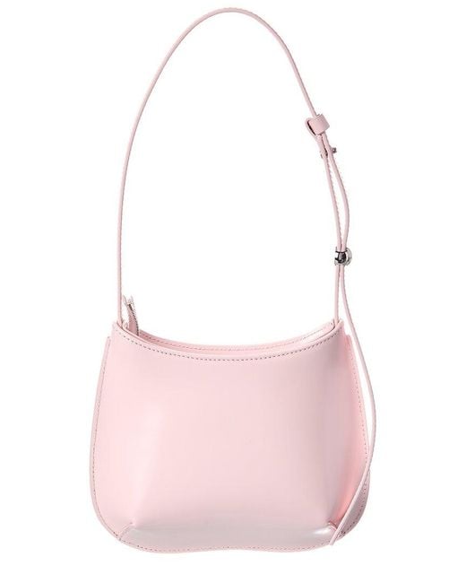 Jacquemus Pink Le Petit Bisou Leather Shoulder Bag