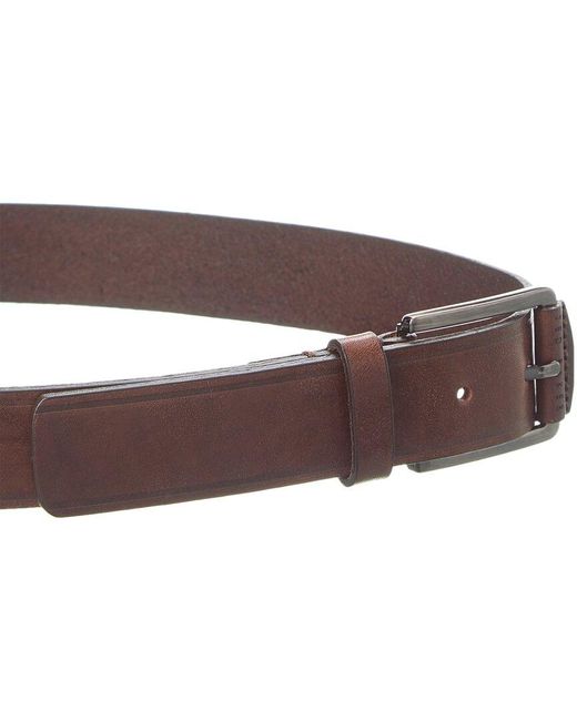 Ted Baker Brown Linded Leather Belt for men