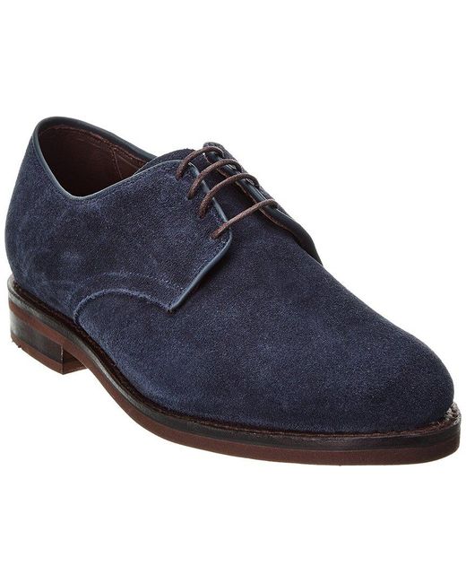 Allen Edmonds Nomad Suede Oxford in Blue for Men | Lyst