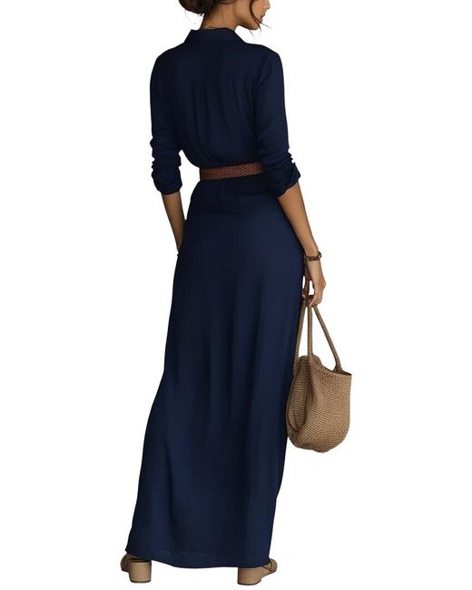 FLORIDA FASHION Blue Maxi Dress