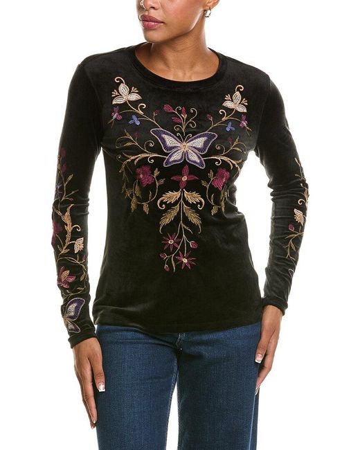 Johnny Was Black Penellope T-Shirt