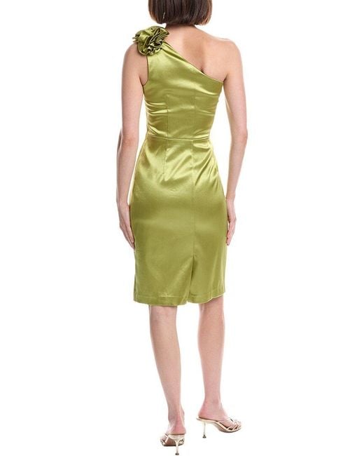Eliza J Green One Shoulder Rosette Cocktail