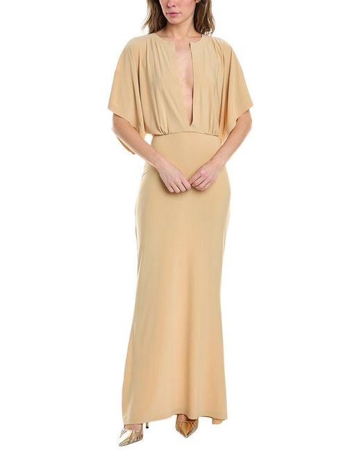 Norma Kamali Natural Obie Gown