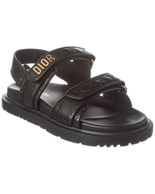 Dior Black Act Leather Sandal