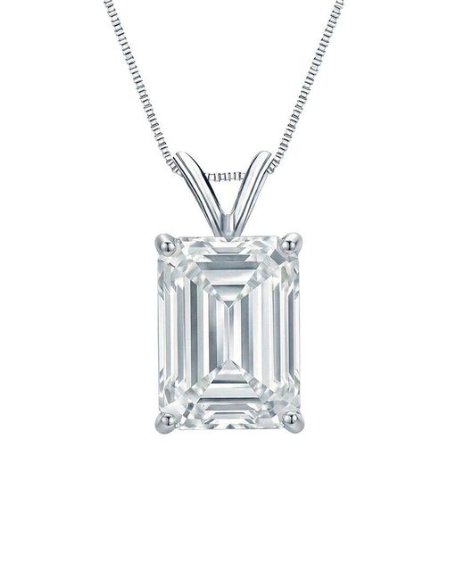 Sabrina Designs Lab Grown Diamonds White 14K 3.00 Ct. Tw. Lab-Grown Diamond Solitaire Pendant