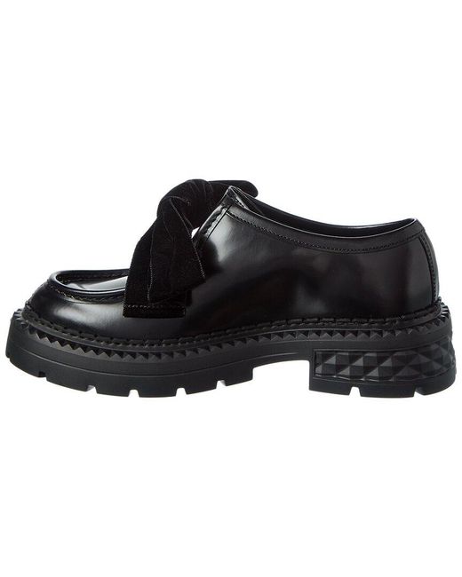 Jimmy Choo Black Marlow Leather Moccasin