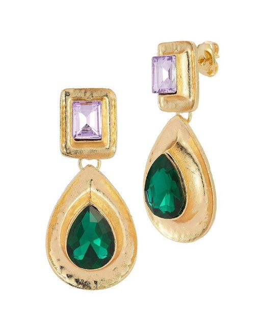 Sphera Milano White Plated Cz Earrings