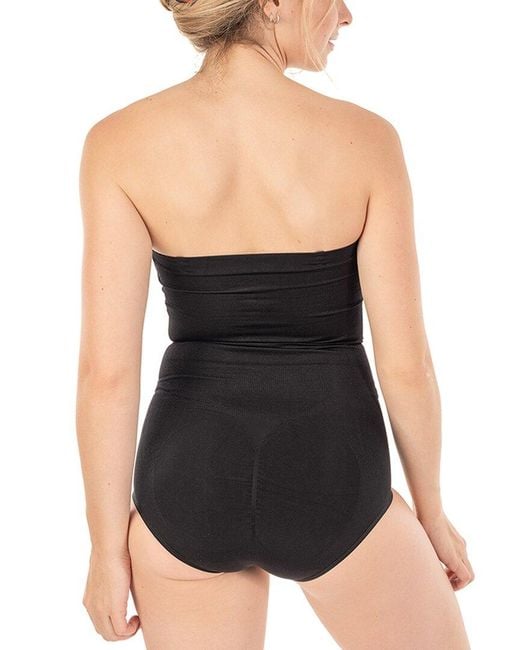 Body Beautiful Black Seamless Strapless Bodysuit