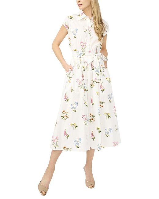 Ted Baker White Riley Drop Shoulder Belted Maxi Dress