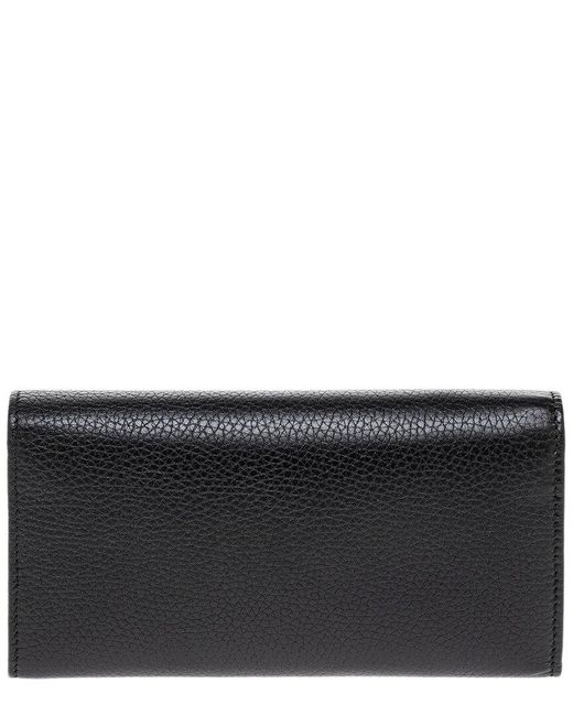 Gucci Black Soho Leather Continental Wallet