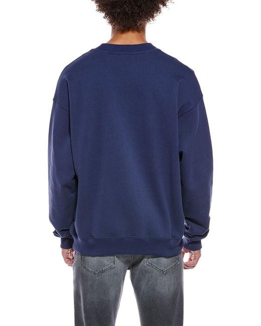 Off-White c/o Virgil Abloh Blue Crewneck Sweatshirt for men