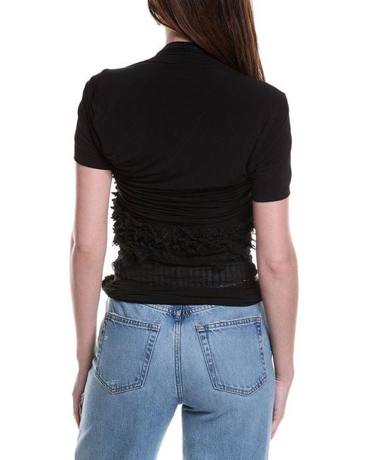 Christopher Esber Black Contort Shibari Jersey T-Shirt Dress