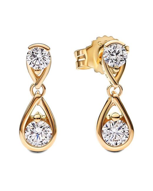 Pandora Metallic Infinite 14K 0.50 Ct. Tw. Lab-Grown Diamond Earring