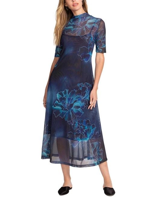 Johnny Was Blue Athena Dress