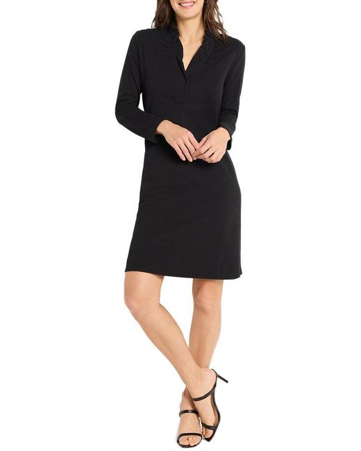 NIC+ZOE Black Petite Ruffled Up Dress