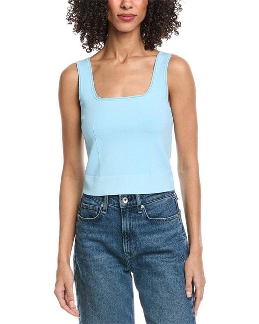 Jonathan Simkhai Blue Ramaina Tank