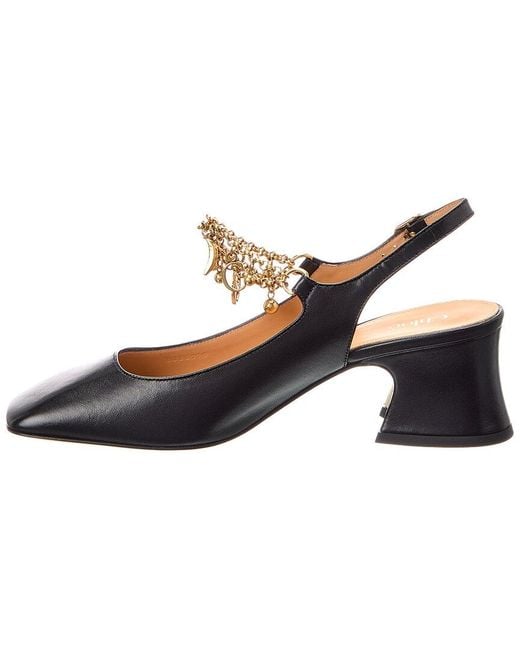 Chloé Blue Charms Leather Pump