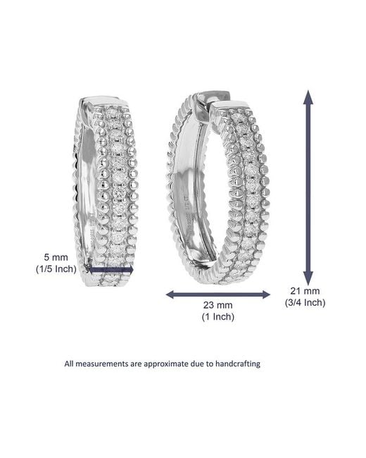 Amairah White 0.50 Ct. Tw. Lab-Grown Diamond Hoops