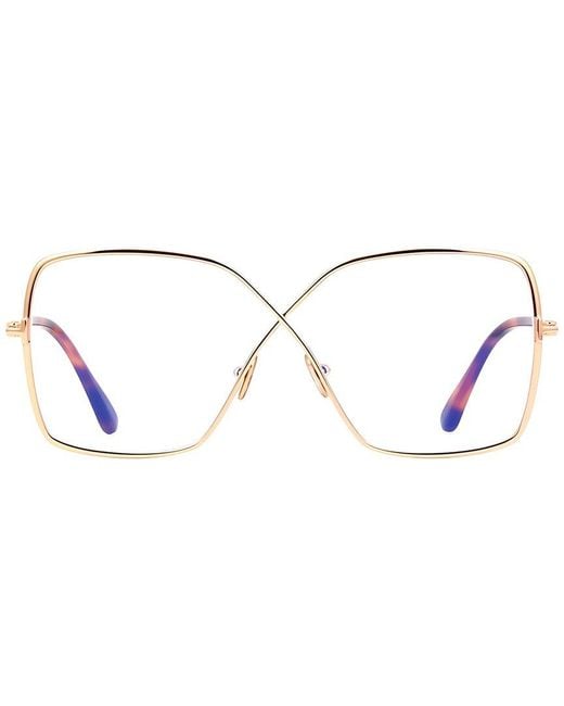 Tom Ford Metallic Ft5841-B 59Mm Optical Frames