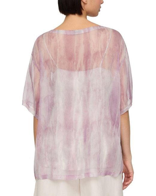 Lafayette 148 New York Multicolor Printed Blouse