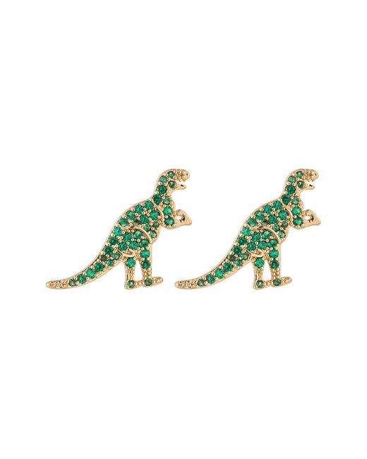 Eye Candy LA Green Luxe Collection Cz T-rex Studs