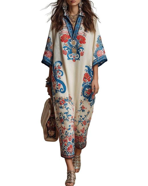 FLORIDA CLOTHING Blue Maxi Dress