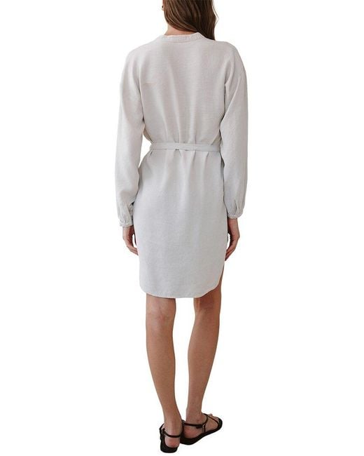 Bella Dahl Gray Belted Mini Dress
