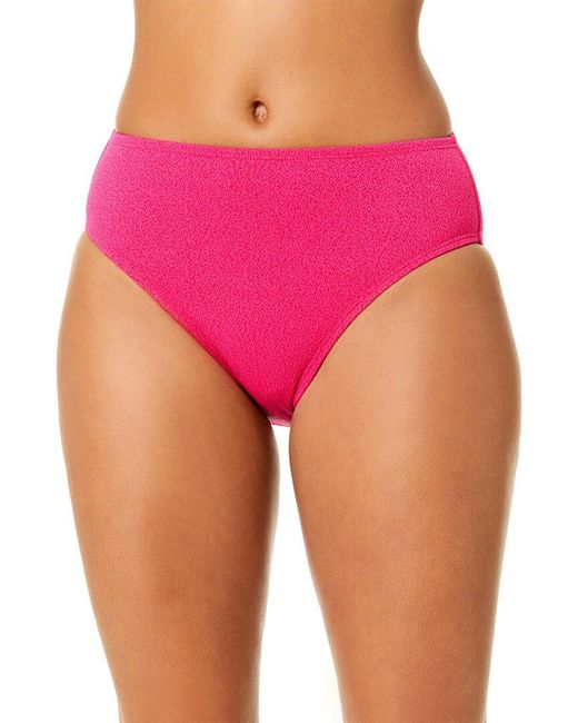 Anne Cole Pink Clean Midrise Bottom