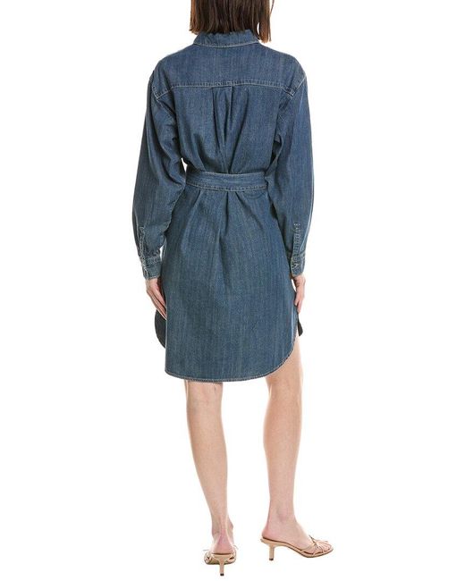 James Perse Blue Denim Shirtdress