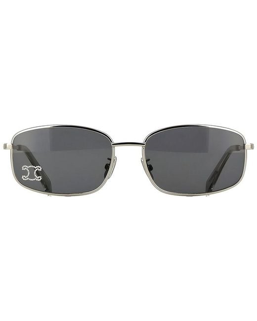 Céline Gray Cl40285U 60Mm Sunglasses