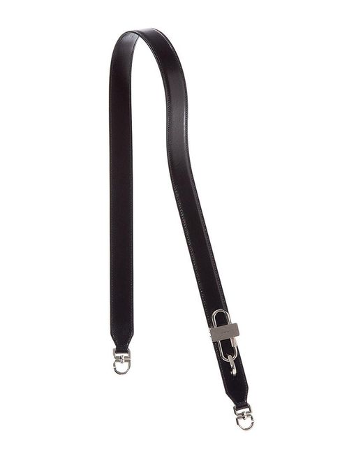 Givenchy Black Lock Leather Shoulder Strap