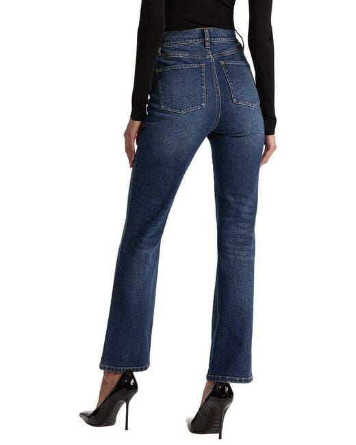 Alice + Olivia Blue Rich Slim Fit Jean