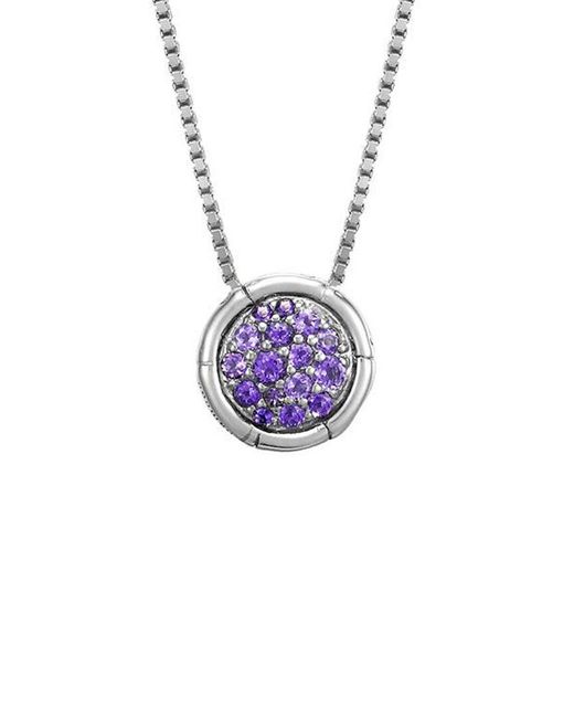 John Hardy Multicolor Bamboo Silver Lava Pendant Necklace