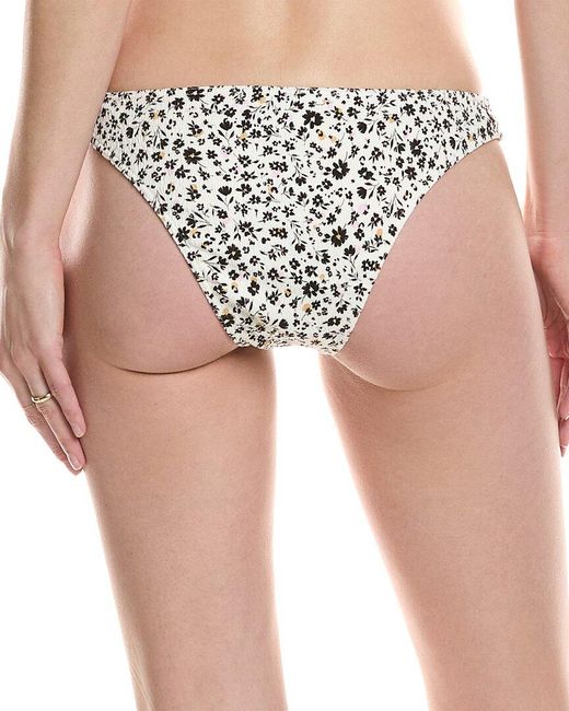 Volcom White Ditsy Daze V Bikini Bottom