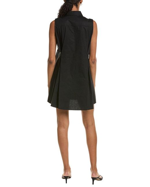 Kenneth Cole Black Sleeveless Trapeze Mini Dress